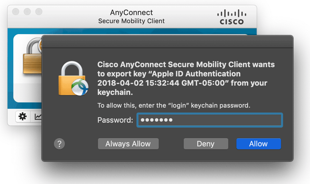 cannot install cisco anyconnect on mac