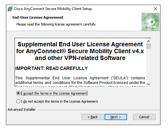 VPN Help - Cisco AnyConnect VPN Installation for Windows ...