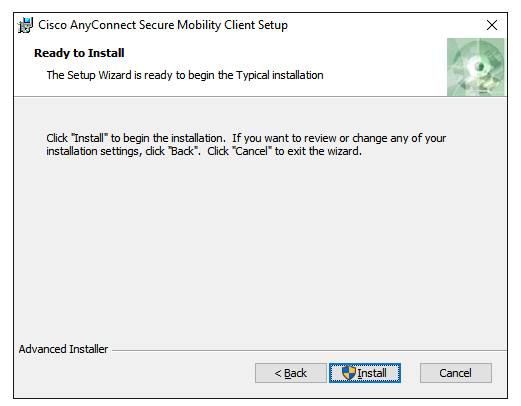 cisco anyconnect mobility client password complexity windows 10