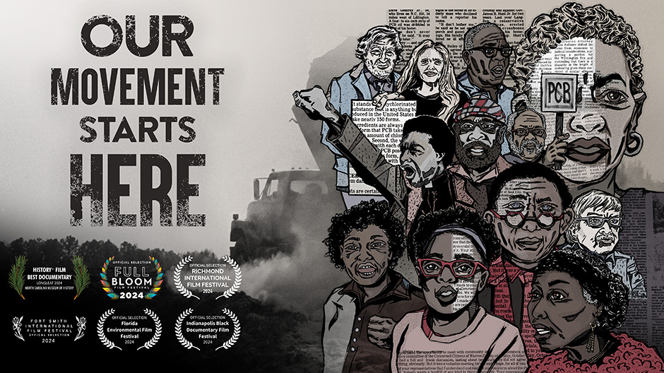 Movie poster for 'Our Movement Starts Here'