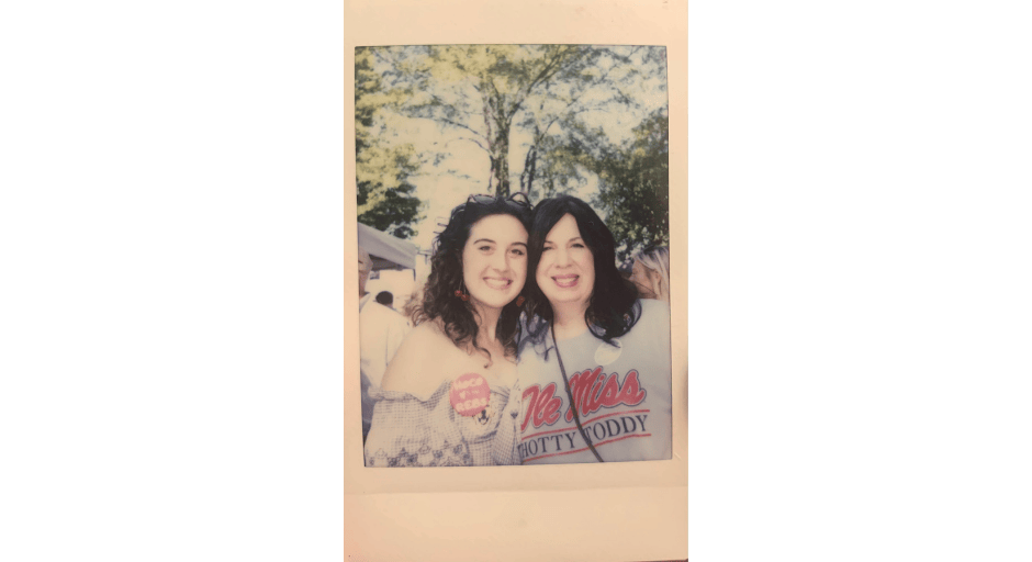 An image of Arthurs and her mother, Ruth Montgomery, in the Grove. 