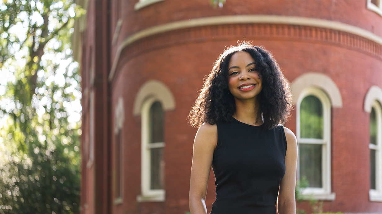 An image of Rory Randle outside in front of 