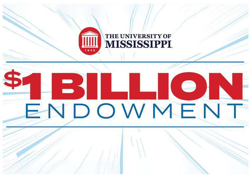 Graphic reading '$1 Billion Endowment.'