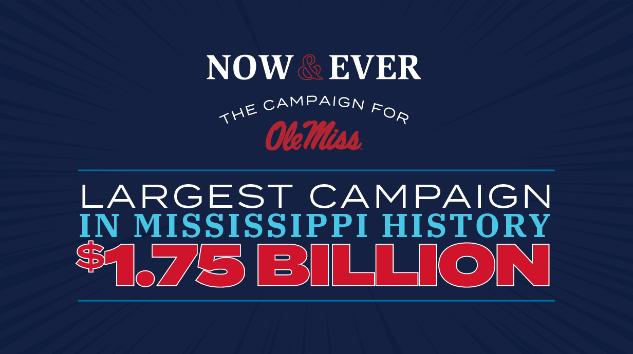 Illustration announcing a campaign total.