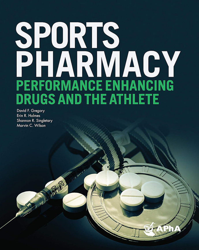 Cover art for a book titled 'Sports Pharmacy.'