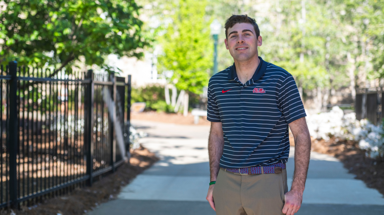 An image of Kyle Wakefield outside.