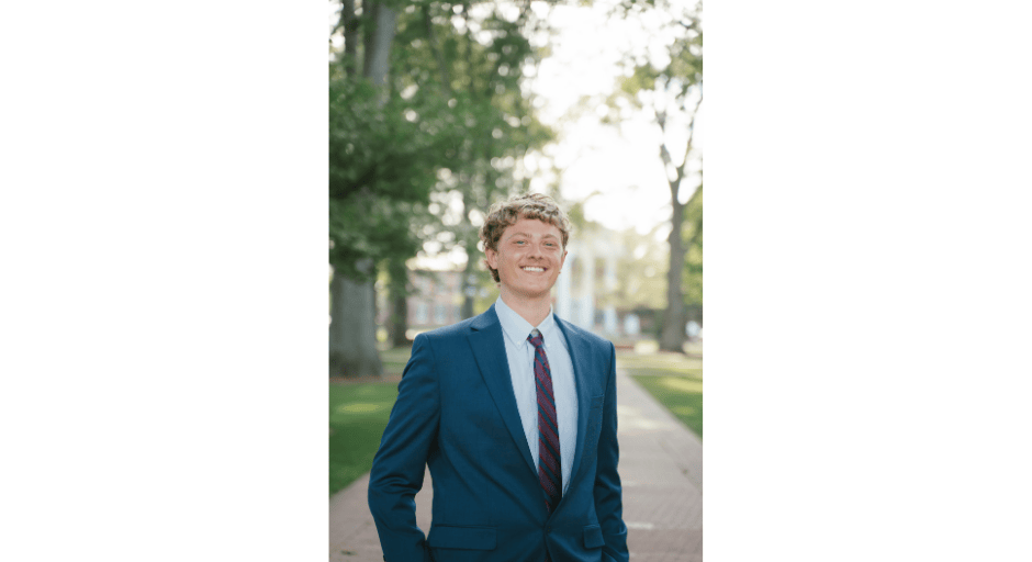 An image of Jesse Gordon in the Circle on campus.