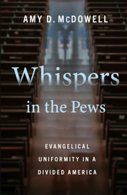 Book jacket art for 'Whispers in the Pews.'