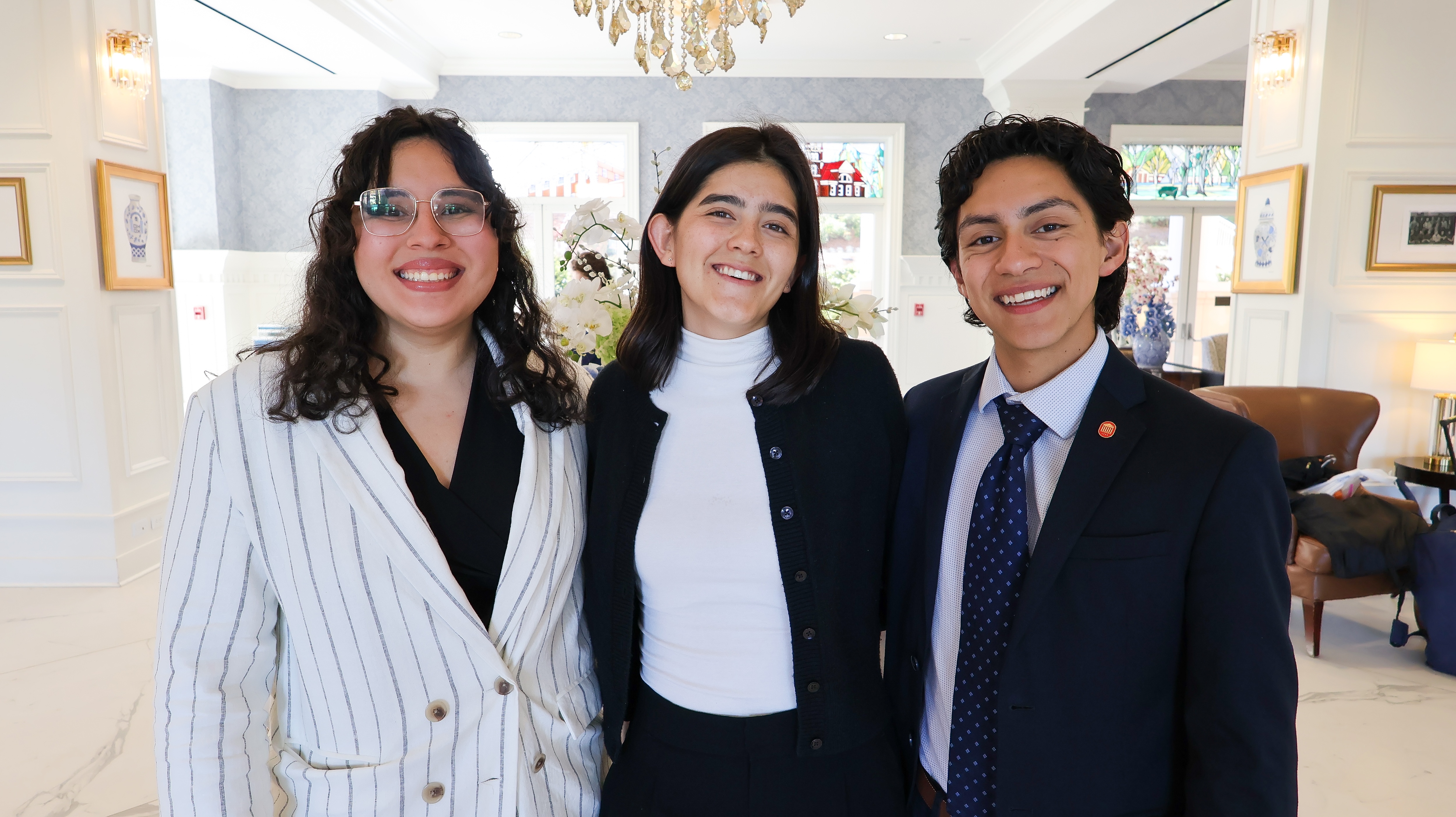 An image of Maria Argote, Paulina Eguibar, and Andres Cepeda.