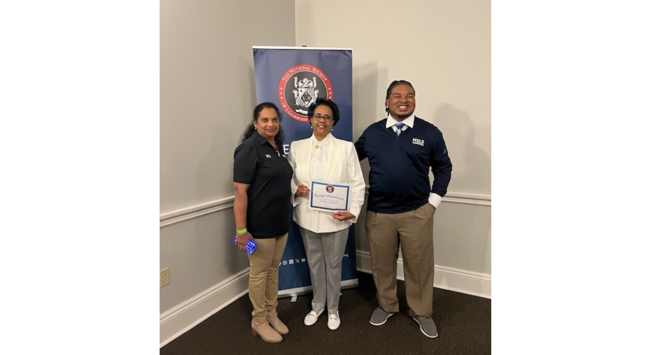 Image of Premalatha Balachandran, Debbie Shelby, and Demetrick Stringer. 