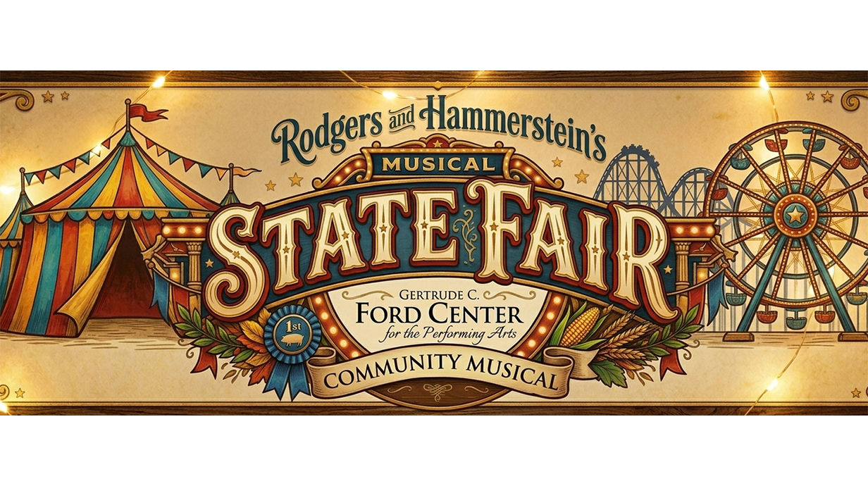 Marketing poster for a production of 'Rodgers and Hammerstein's State Fair'. 