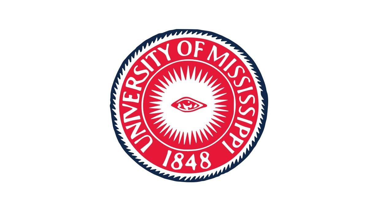 Image of the university seal with text that reads, "University of Mississippi 1848"