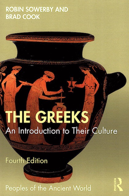 Textbook cover for Sowerby and Cook, The Greeks: An Introduction to their Culture, 4th ed.