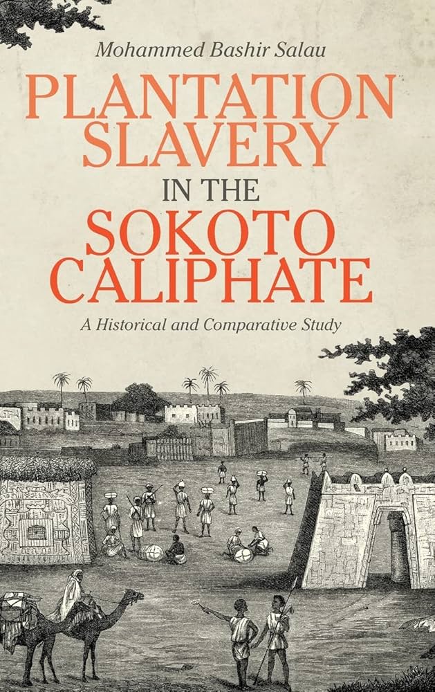book cover of people walking around and riding camels outside