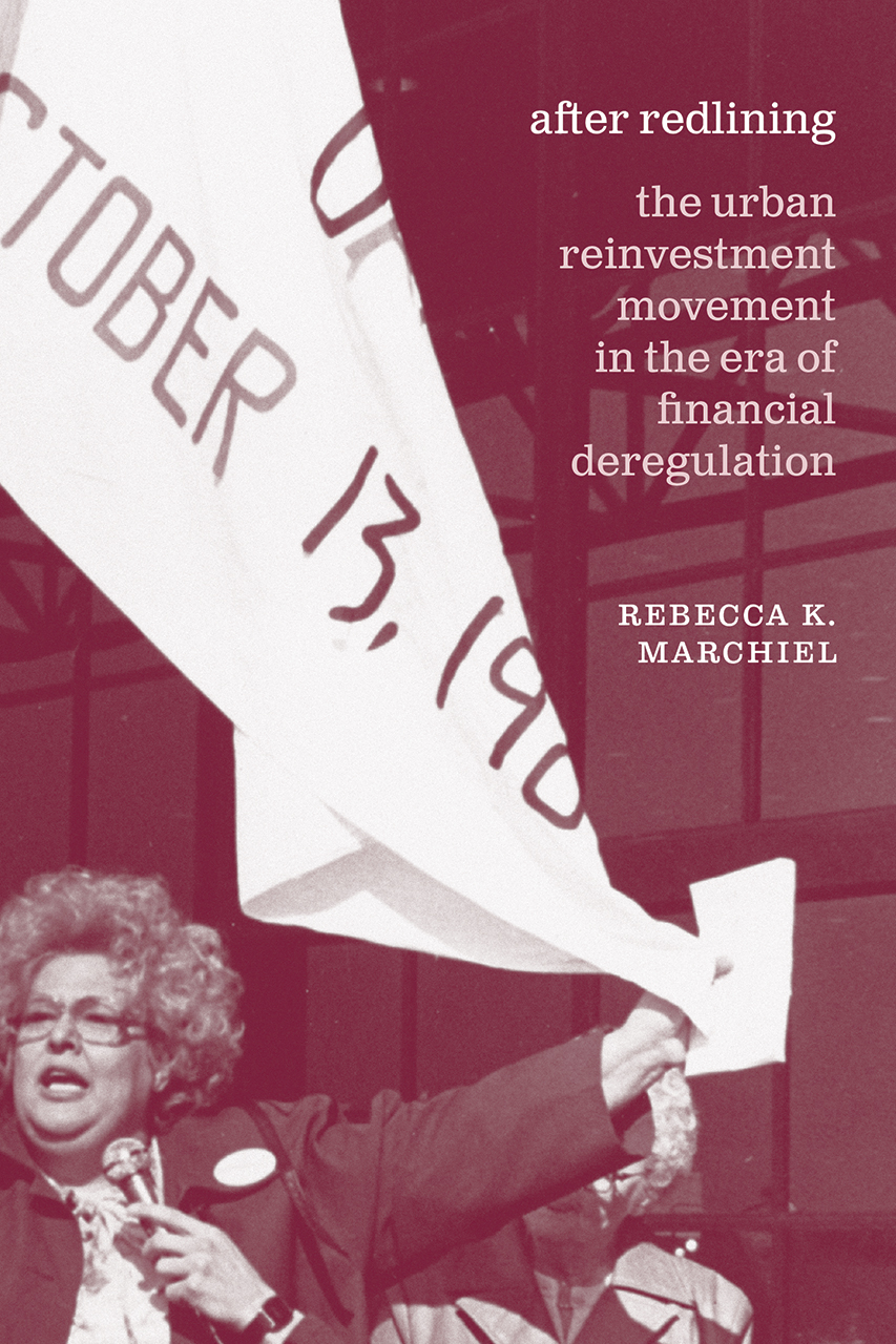 book cover of a woman holding a banner