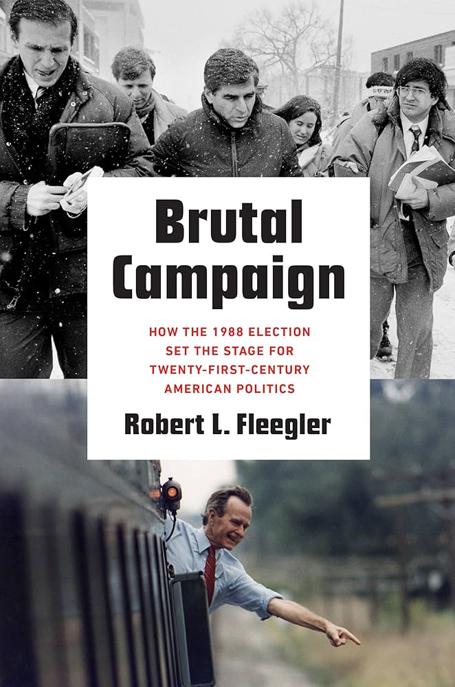 book cover of two images, one of men walking in snow, the other is of a man pointing from a vehicle