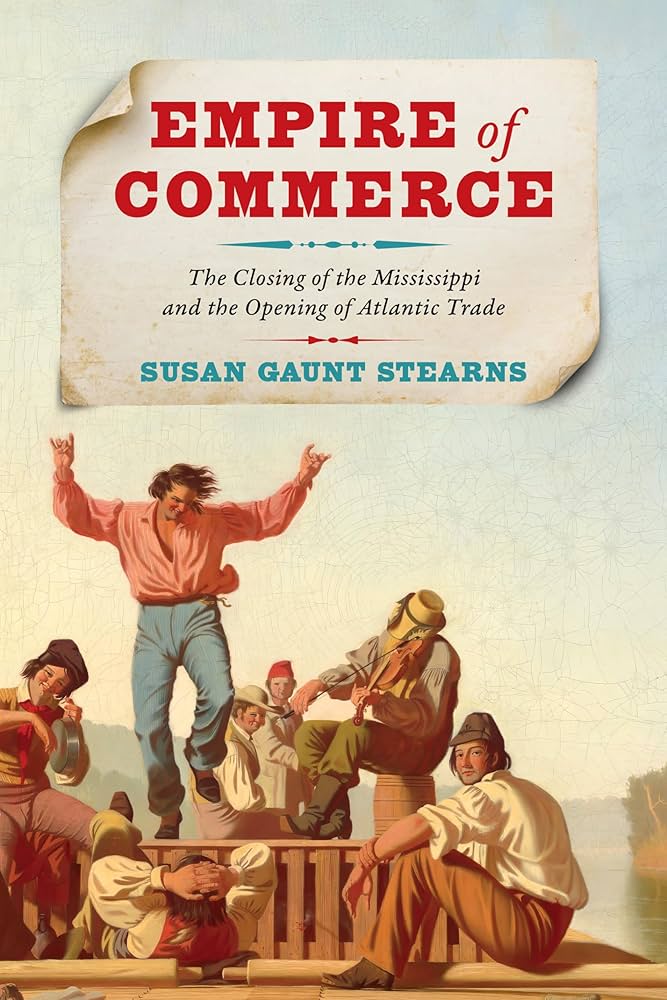 book cover of a painting of a man standing while talking to others with his hands up