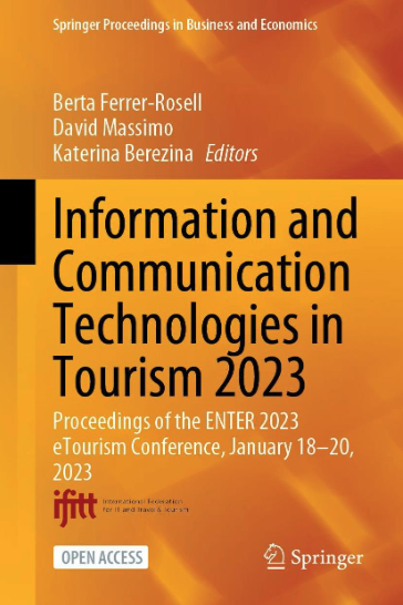 Cover of the journal Information and Communication Technologies in Tourism 2023