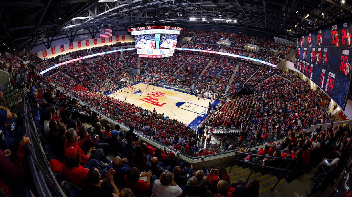 Master of Science in Sport Management. A basketball game in the Ole Miss Pavilion