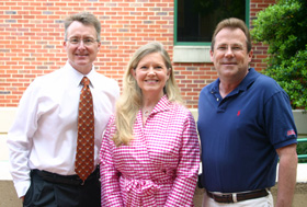 Dean David D. Allen (left) with Wendy and John McKinney