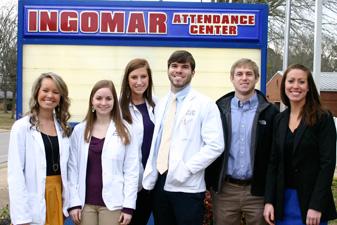 Pharmacy students traveling to Ingomar Attendance Center