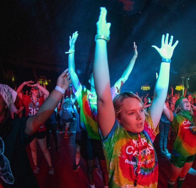 Students dance to raise money for children with medical needs. 