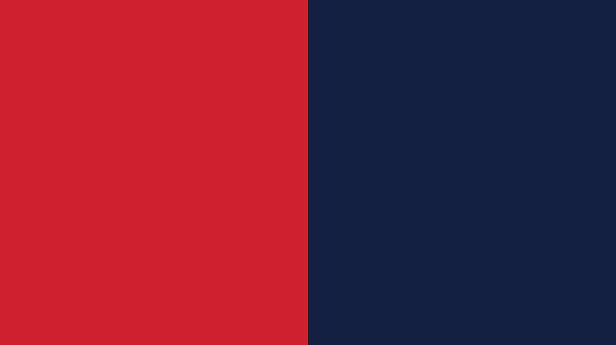 A picture of the Ole Miss red and blue color swatches.